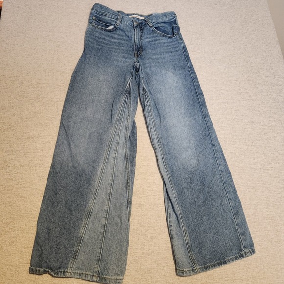 Levi's Denim - Levi's '94 Baggy Wide Leg Jeans Womens 27 Blue High Rise Denim A0356-0005